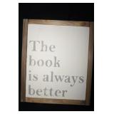 Wall Hanging Decor The Book is Always Better