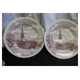 2 Commemorating First Presbyterian Church Plates