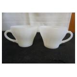 Collection of 2 Milk Glass Cups