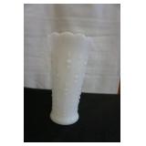 Vtg Anchor Hocking Hobnail & Teardrop Vase