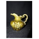 Vtg McCoy Pottery Avocado Green Small Pitcher