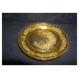 Federal Glass Patrician Spoke Amber Plate