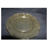 Vtg Federal Glass Patrician Spoke Depression Plate