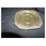 2 Vtg Federal Glass Octagonal Shape Glass Bowl