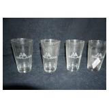 Set of 4 New McClane's Glasses