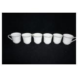 Collection of 6 Crown Platino Coffee Cups