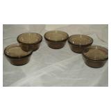 Set of Five Custard Cups 6oz