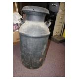 Black Metal Milk Can