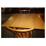 Hard Rock Maple Drop Leaf Table w/2 chairs