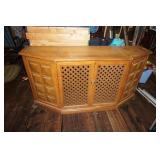 Vtg Wooden Dining Room Buffett