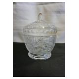 Vtg Press Glass Candy Dish