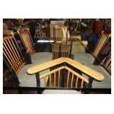 Vtg Glass Top Dining Room Table w/6 chairs