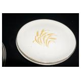 2 Vtg Golden Wheat Plates