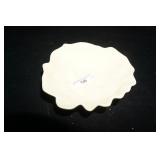 Vtg Belleek Shell Yellow Salt Dip