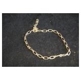 Gold Tone Chain Fashion Anklet