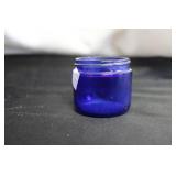 Vtg Cobalt Blue Jar no lid