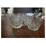 5 Clear Glass Punch Cups Anchor Hocking