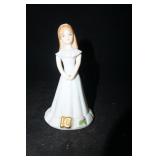 1982 Growing Up Girl Figurine Birthday Girls 10th