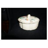 Floral Covered Trinket Dish