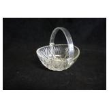 Vtg Glass Basket