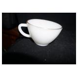Anchor Hocking Suburbia Milk Glass Swirl Teacup