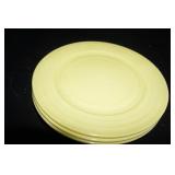 3 Hazel Atlas Moderntone Platonite Pastel Plates