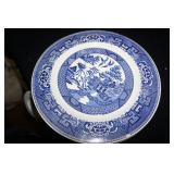 Vtg Blue Willow 4 Plates
