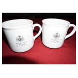 2 Coffee Cups By the Appt King of Sweden