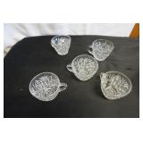 5 Vtg Punch Cup by Anchor Hocking Arlington