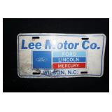 Lee Motors Wilson NC License Plate