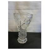 Vtg Lead Crystal Vase Star of David