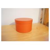 Small Red Round Hat Box