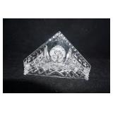 Vtg Crystal Napkin Holder