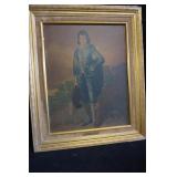 Framed Blue Boy Picture