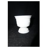 Vtg Milk Glass Pedestal Bowl Candy Dish