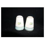 Vtg Blue Viking Wheat Salt & Pepper Shakers