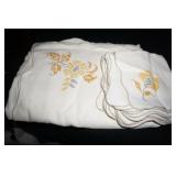 Cross Stitch Tablecloth Rectangle & Napkins