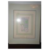 Matted Picture of Flowers by Ira Roberts