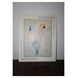 Matted Picture of Parrots