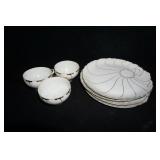 3D Rendering Of Porcelain Plates & Cups