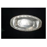 Vtg Silver-plated tray