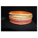 Collection of Paper Plate Wicker Holders