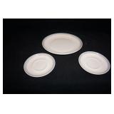 Dinner Plate & 2 Saucers Pfaltzgraff Dishes