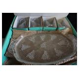 NIB Snack Serving Set 5 Plates 4 Cups