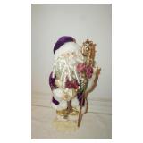 Santa Figurine Dressed In Purple