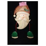 Nwt Metal Santa Wall Hanging 15in Wreath Hanger