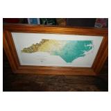 F&M North Carolina State 3D Land Map Heavy