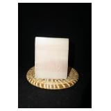 New Square Candle on Trivet