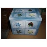 Blue Winter Scene Tin