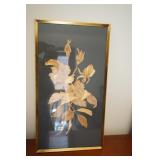 Framed Gold Leaf Flower